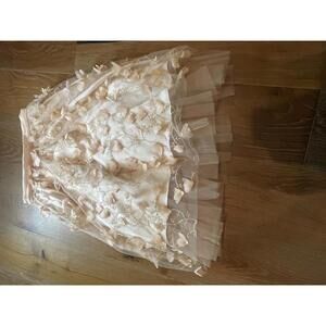 Eva Franco Women's Embroidered Floral Tulle Skirt, Size 4